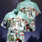 Festive Christmas Husky Hawaiian Shirt For Resort Getaways And Comfortable Summer Activities