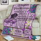 Fibromyalgia To My Daughter Fibromyalgia Awareness Flannel Blanket For Cozy Bedroom Sofa Decor