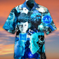 Island Christmas Santa Beach Hawaiian Shirt Collar And Front View For Coastal Travel