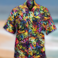 Cheerful Christmas Santa Beach Hawaiian Shirt Summer Design Detail For Weekend Trips