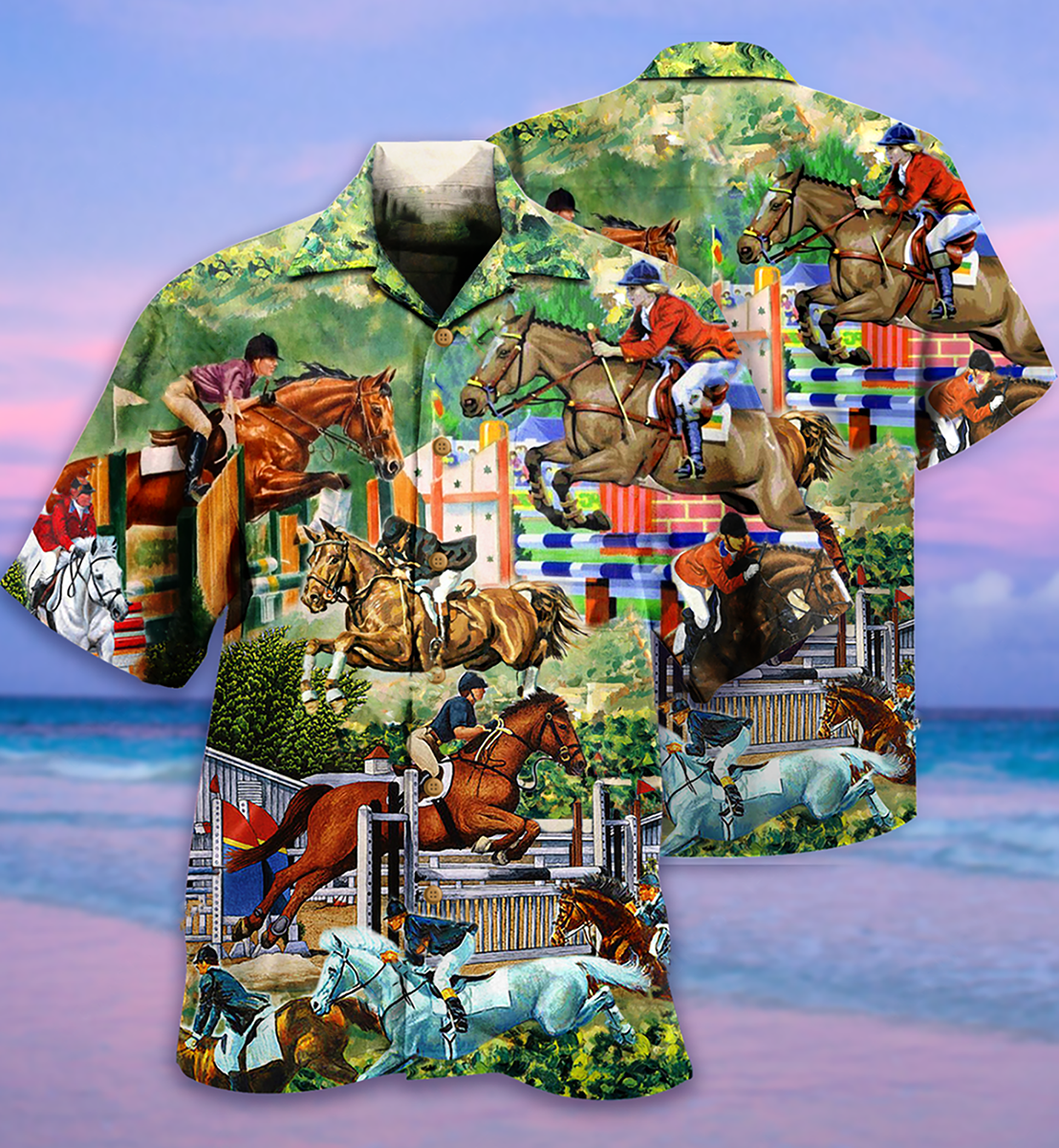 Funny Horse Hawaiian Shirt For Coastal Adventures And Warm Weather Wear