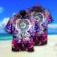 Bohemian Mystical Dreamcatcher Moon Smiling Galaxy Hawaiian Shirt For Resort Getaways And Comfortable Summer Activities