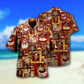 Gothic Dark Beach Hawaiian Shirt Front Pattern View For Summer Travel