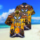 Vintage Gold Ancient Egyptian Hawaiian Shirt With All Over Print For Tropical Escapes Resort Wear And Outdoor Celebrations