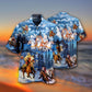 Horse Santa Christmas Hawaiian Shirt Design Detail For Beach Days And Holiday Travel