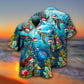 Turtle Christmas Ocean Hawaiian Shirt Pattern View For Lightweight Everyday Style
