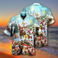 Happy Horse Christmas Hawaiian Shirt Design Detail For Sunny Adventures And Casual Wear