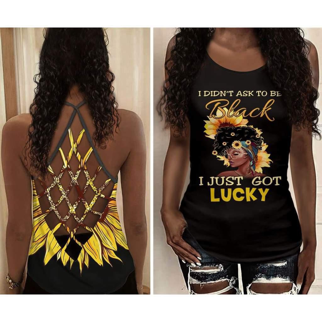 Black Woman Love Peace Hollow Tank Top For Active Days And Vacation Wear