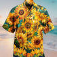 Sunflower Peace Hawaiian Shirt Design View For Resort Travel And Thoughtful Gifting
