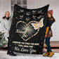 Butterfly Whenever You Touch This Heart Personalized Flannel Blanket For Cozy Bedroom Sofa Decor