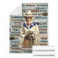Horse I Am Beautiful Flannel Blanket For Cozy Bedroom Sofa Decor