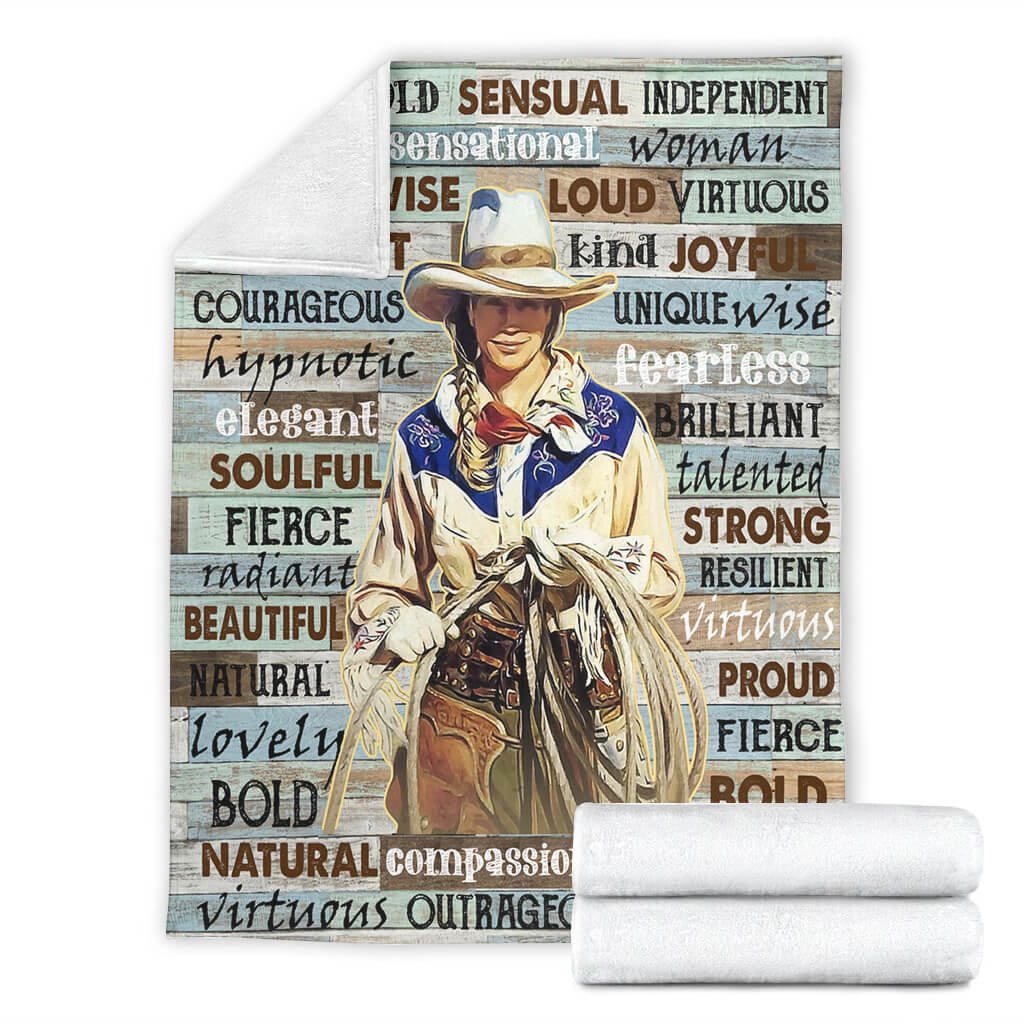 Horse I Am Beautiful Flannel Blanket For Cozy Bedroom Sofa Decor