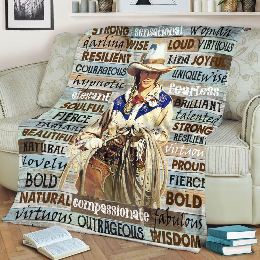 Horse I Am Beautiful Flannel Blanket For Cozy Bedroom Sofa Decor