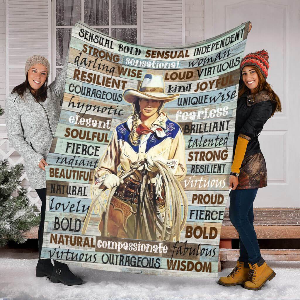 Horse I Am Beautiful Flannel Blanket For Cozy Bedroom Sofa Decor