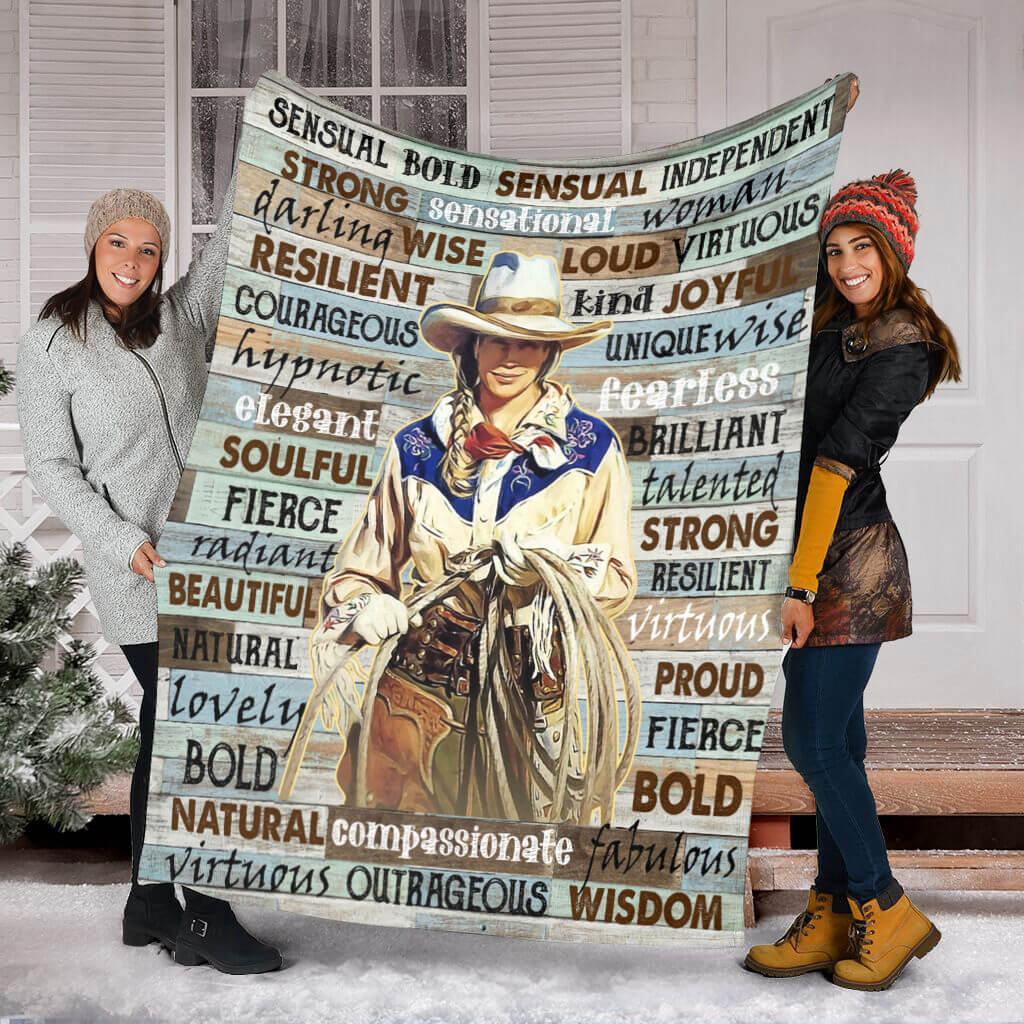 Horse I Am Beautiful Flannel Blanket For Cozy Bedroom Sofa Decor