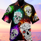Skull Smiling Hi Hawaiian Shirt Design View For Casual Summer Styling