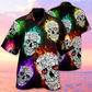 Skull Smiling Hi Hawaiian Shirt For Beach Parties And Weekend Getaways