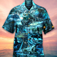 Train Ghost Honor Hawaiian Shirt Pattern Detail For Vacation Travel And Daily Wear