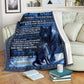 Wolf To My Dad Fathers Day I Love You Flannel Blanket For Cozy Bedroom Sofa Decor