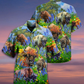 Buffalo Animals Hawaiian Shirt Design Detail For Beach Days And Holiday Travel