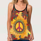 Hippie Soul Colorful Free Hollow Tank Top For Yoga Workouts And Festival Wear