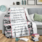 Truck To My Daughter Trucker Flannel Blanket For Cozy Bedroom Sofa Decor