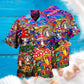 Bohemian Happy Mushroom Together Hawaiian Shirt For Summer Events And Casual Outdoor Wear