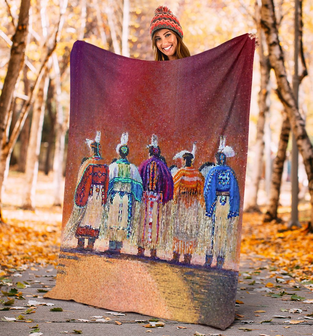 Native American Simple Flannel Blanket For Cozy Bedroom Sofa Decor