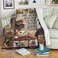 Book Time Spent With Books Flannel Blanket For Cozy Bedroom Sofa Decor