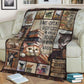 Book Time Spent With Books Flannel Blanket For Cozy Bedroom Sofa Decor