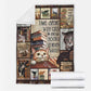 Book Time Spent With Books Flannel Blanket For Cozy Bedroom Sofa Decor
