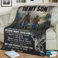 Hunting To My Son In Life Flannel Blanket For Cozy Bedroom Sofa Decor