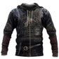 Viking Raven Armor Hoodie For Norse Heritage Style Outdoor Events And Comfortable Layering