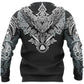 White Viking Huginn Special Hoodie For Norse Heritage Style Outdoor Events And Comfortable Layering