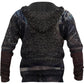 Viking Raven Armor Hoodie For Norse Heritage Style Outdoor Events And Comfortable Layering
