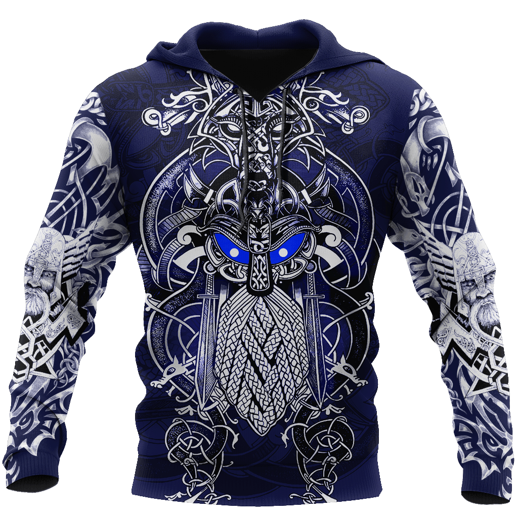 Viking Odin Tattoo Hoodie For Norse Style Adventures Casual Layering And Everyday Wear