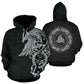 Viking Muninn Raven Hoodie For Norse Heritage Style Outdoor Events And Comfortable Layering