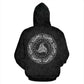 Viking Muninn Raven Hoodie For Norse Heritage Style Outdoor Events And Comfortable Layering