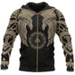 Viking Muninn Tattoo Hoodie For Outdoor Adventures Travel And Powerful Everyday Styling