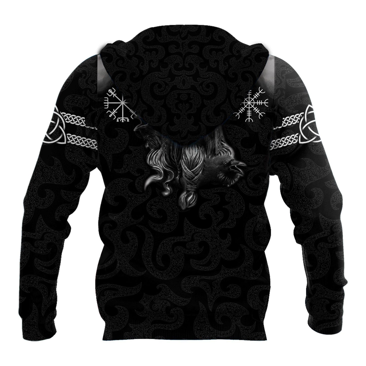 Norse Thunder Hammer Viking Hoodie For Viking Enthusiasts Travel Days And Distinctive Streetwear