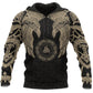 Viking Muninn Tattoo Hoodie For Outdoor Adventures Travel And Powerful Everyday Styling