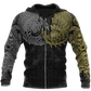 Gold Ravens Midgard Hoodie For Comfortable Daily Outfits Holidays And Casual Wear