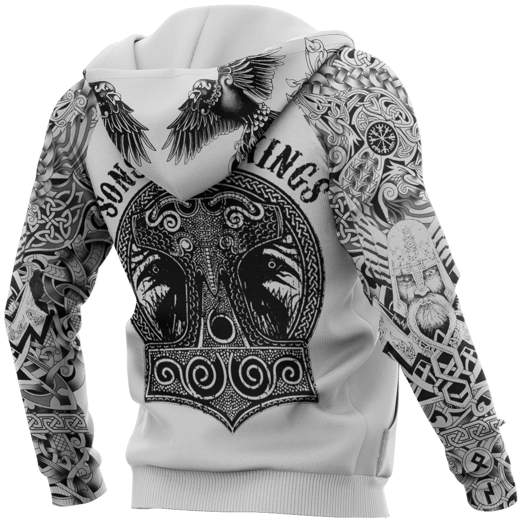 Sons Vikings Hoodie For Relaxed Streetwear Weekend Travel And Everyday Style