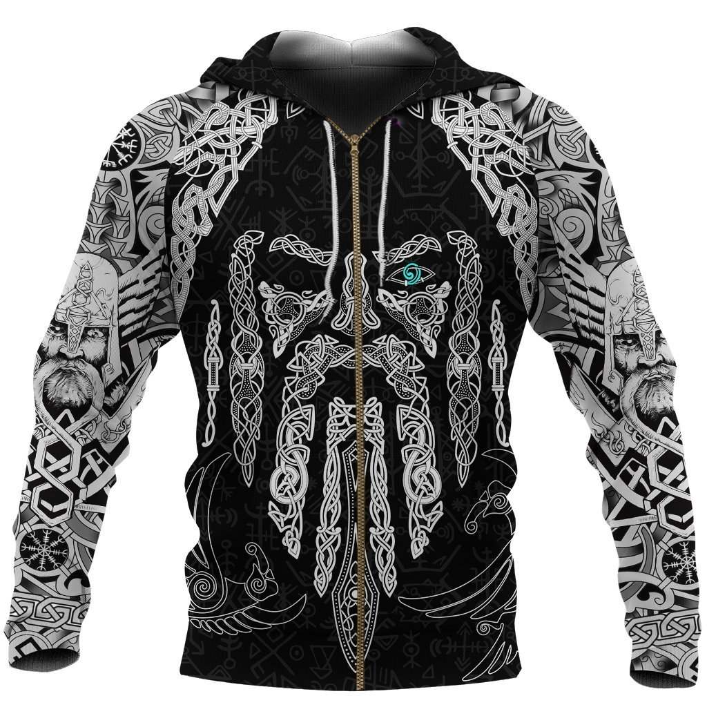 Viking Odins Eye Raven Hoodie For Norse Style Adventures Casual Layering And Everyday Wear