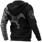 Viking Raven Odin Tattoo Hoodie For Norse Inspired Streetwear Outdoor Travel And Bold Everyday Style