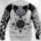 Viking Tattoo Hoodie For Viking Enthusiasts Travel Days And Distinctive Streetwear