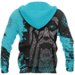 Blue Viking Odin Wotan Hoodie For Norse Style Adventures Casual Layering And Everyday Wear