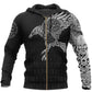Viking Raven Odin Tattoo Hoodie For Norse Style Adventures Casual Layering And Everyday Wear