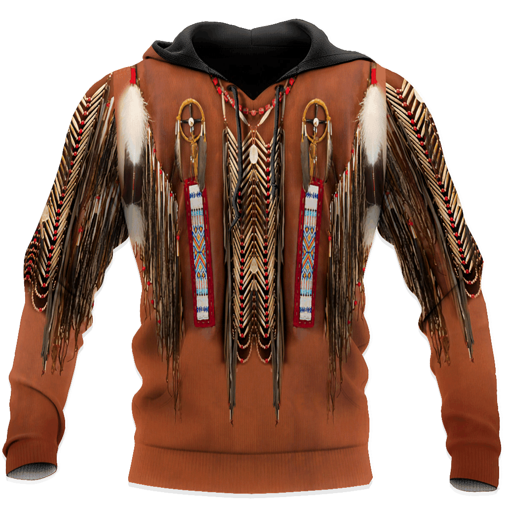 Classic Native American Culture Hoodie For Traditional Themes Outdoor Events And Casual Travel