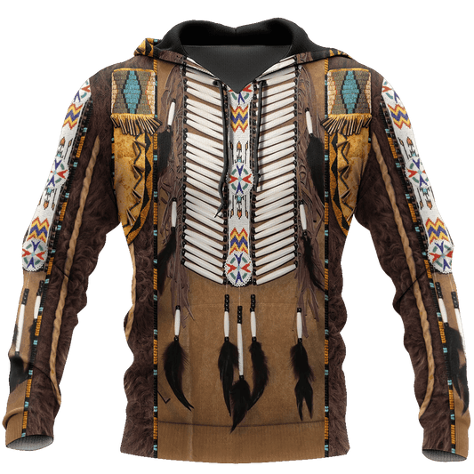 Expressive Native American Culture Hoodie For Traditional Themes Outdoor Events And Casual Travel